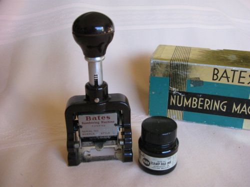 Bates numbering machine   multiple –4 movement for sale