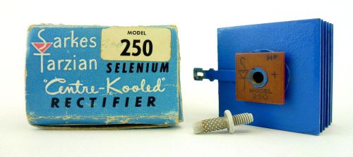 Vintage New Sarkes Tarzian Selenium Rectifier Model 250 Centre Kooled