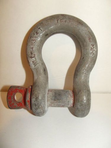 USED Steel SHACKLE With PIN WLL 4 3/4 T Free Priority FAST SHIPPING from USA