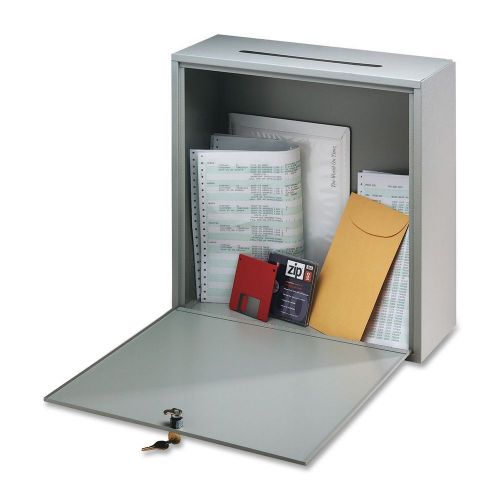 Inter office mailbox steel small mail collection box mounts to wall door secured for sale