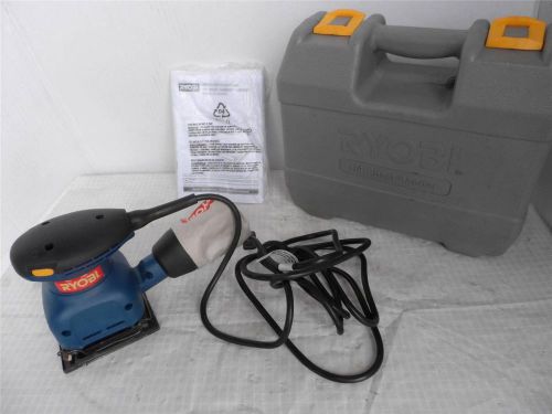 Ryobi 1/4 Sheet Sander With Case And Manual