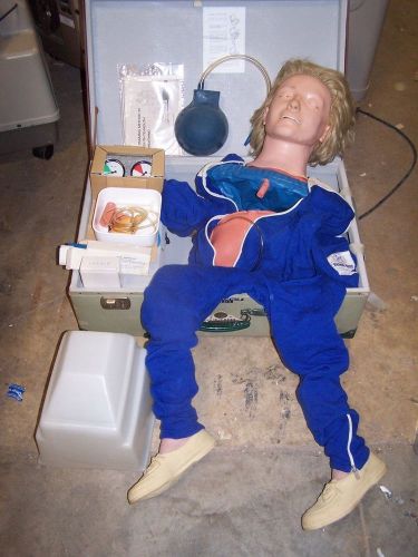 Laerdal Resusci Anne with Case Vintage Inflatable Model REDUCED PRICE