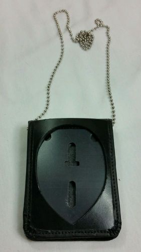 Police badge necklace with ID holder