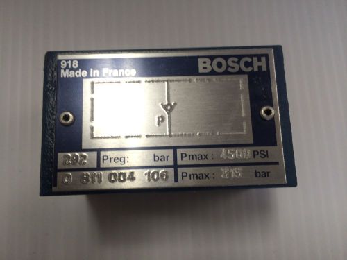 NEW Bosch Rexroth Hydraulic Flow Control Valve 0811004106 - 0 811 004 106 - BNIB