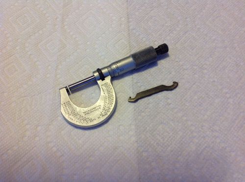 Starrett 0-1 inch outside micrometer for sale