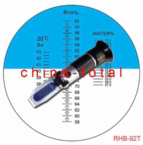 Rhb-92t/atc honey refractometer sugar content baume water content bees bee keep for sale
