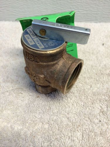 Conbraco 10-407 pressure relief valve 3/4&#034; m x 3/4&#034; f  535k btu, 30 psi for sale