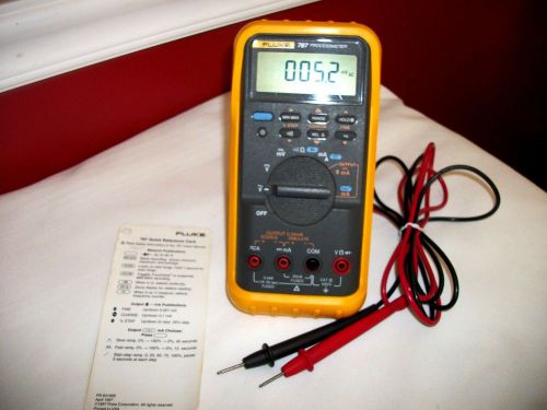 FLUKE 787 PROCESS METER IN EXC COND &amp; LEADS