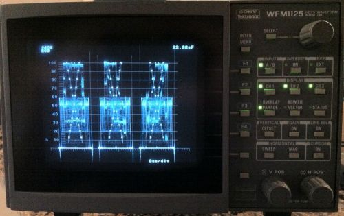 Tektronix Sony WFM1125 OD option HDSDI Vectorscope Waveform Monitor
