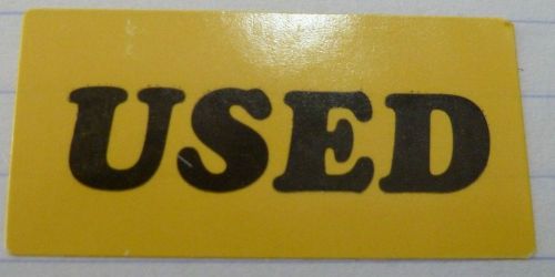 Labels Printed &#034;USED&#034; - .75 x 1.5&#034;  for Retail and resale shops (20 Stickers)