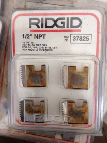 Ridgid 1/2&#034; NPT 14 TPI-RH 12-R Alloy Pipe Dies 30-A and 31-A Threaders #37825