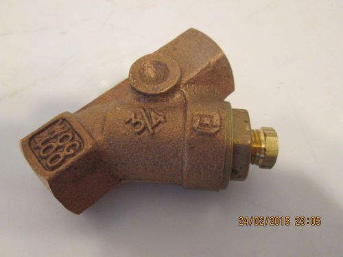 New 3/4&#034; watts wog 400 y srainer valve plumbing boiler for sale