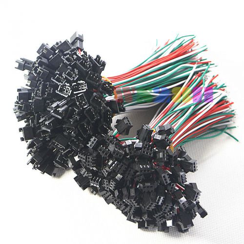 100 Pair 3 Pin JST SM Connectors For WS2812B WS2811 WS2812 LED Strip Female Male