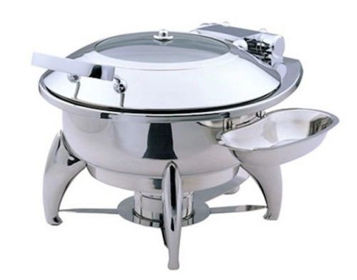 SMART Buffet Ware Large Round Chafing Dish with Glass Lid and Base