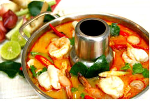 Tom Yum Kung Shrimp Recipe Thai Cuisine Spicy Soup Menu Asian Food Dish Dining