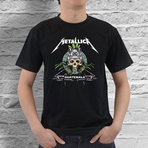 New Metallica Guatemala Mens Black T-Shirt Size S, M, L, XL, XXL, XXXL