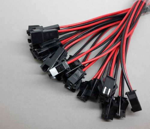 10Pairs (20Pcs) 2.54Pitch 15cm 24AWG Wire JST SM 2P Connectors Male and Female