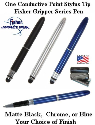 One (1) your choice / fisher bullet gripper pen with conductive stylus point for sale