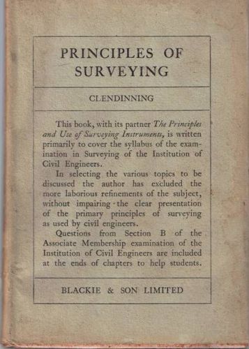 Principles of Surveying by James Clendinning (1950)