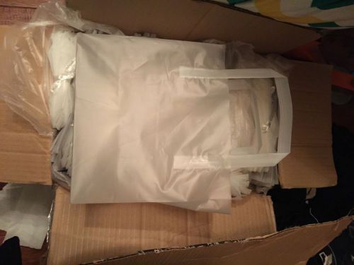 Wholesale - frosty clear retail bags 8x4x7x4  (250 bags) for sale
