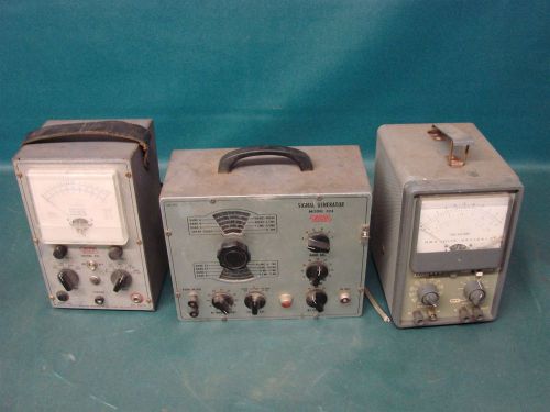 EICO AC VTVM Amplifier &amp; Model 250 &amp; 221 Voltmeter &amp; Model 324 Signal Generator