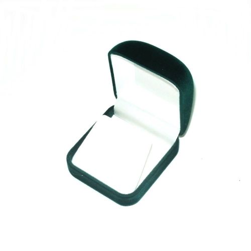 12 Green Velvet Earring Pendant Jewelry Gift Boxes 2&#034; x 2 1/4&#034; x 1 1/4&#034;.H