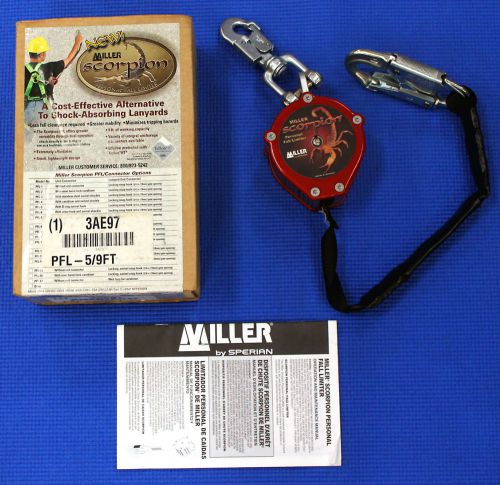 Miller pfl-5/9ft scorpion personal fall limiter&#039;s (x2) new for sale