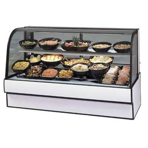 Federal CGR7748CD Deli Case, Refrigerated, Curved Glass, Single Duty, Double She