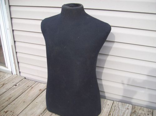 USED HALF BODY SOFT MALE MANNEQUIN CLOTH OVER CARDBOARD