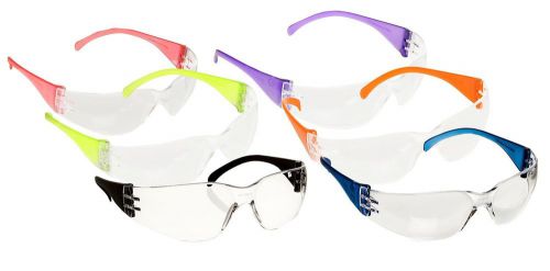 Safety glasses intruder multi color clear lens 12/box home work yard kids eyes for sale