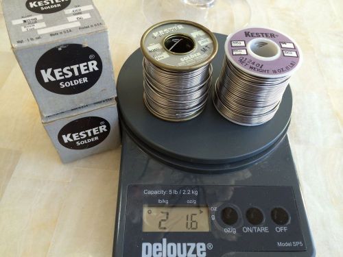 2 Kester Lead solder 40/60 Resin .062 Diameter 2+ Lb