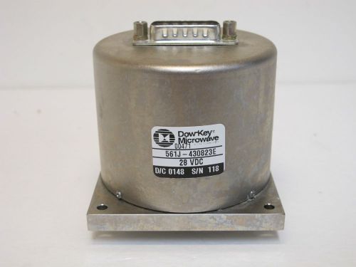 Dow-key 561j-430823e coaxial relay. sp6t, dc to 18ghz, 24vdc, latching,  sma(f) for sale