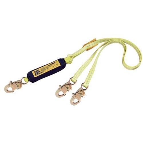 Dbi/sala 6&#039; ez stop ii twin leg 100% tie-off shock absorbing lanyard with hooks for sale
