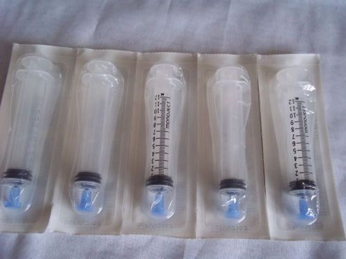 Lot of 5 pcs KENDALL Monoject 12 ML Luer Syringe with Tip Cup 1181200555 New
