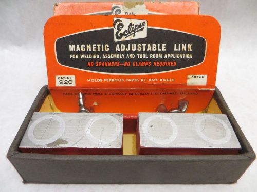 Eclipse No. 920 Magnetic Adjustable Link Machinist Toolmaker Tool Original Box