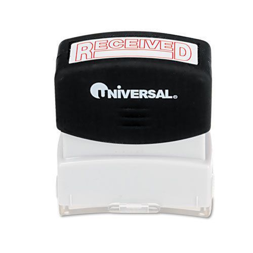 Universal Pre-Inked/Re-Inkable Message Stamp, RECEIVED - RED - 10067