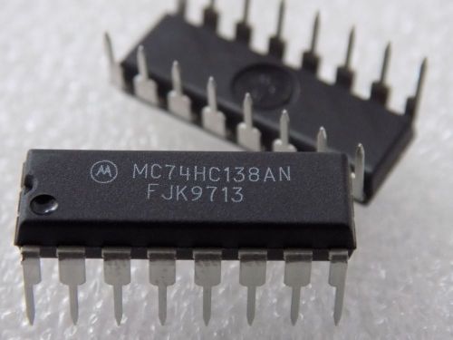 20x Motorola MC74HC138AN 1-of-8 Decoder / Demultiplexer