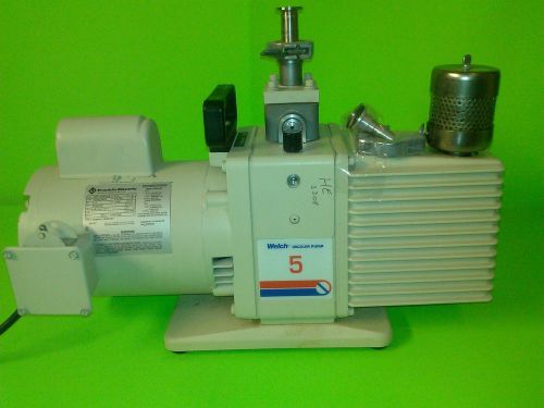 Welch 5 vacuum pump 8915 directorr direct drive rotary vane  high vacuum for sale