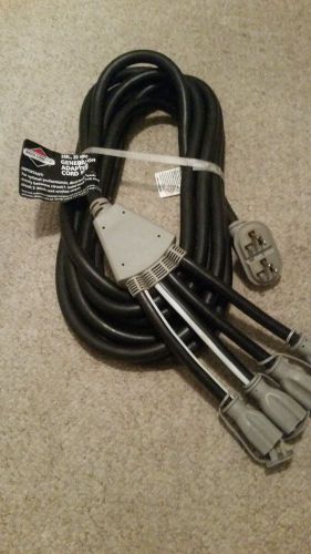Briggs and Stratton 25 ft 20 amp Generator Adapter Cord Set #197474