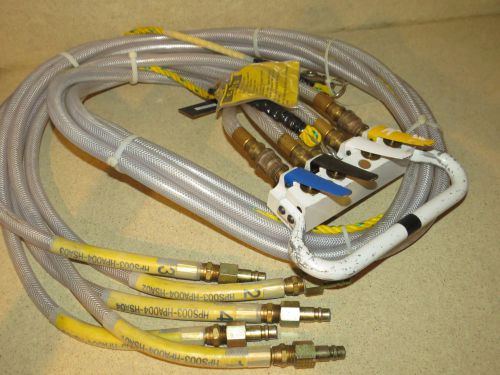 Hoist / crane ? 4 button pneumatic control pendant w/ hose (ho3) for sale