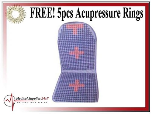 Acupressure car seat relaxed therapy grey finishing with free 5 sujok rings for sale