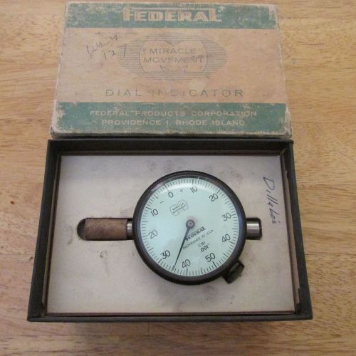 Federal Miracle Movement Dial Indicator C81 .0001&#034; Precision Measuring