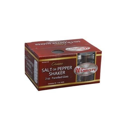 Winco g-318 shaker, salt pepper shaker, 2 oz, 12pcs/box for sale