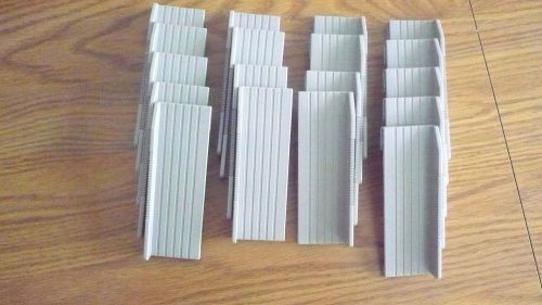 Okidata ML 320/390 Turbo Plastic Paper Guides, Grey, 9 Pair, Used, Cleaned