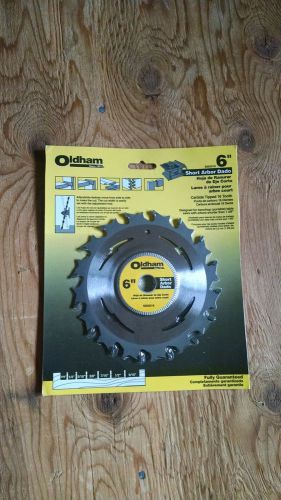 Oldham 6&#034; Short Arbor Dado Blade 16 Tooth #6005016 New in Package