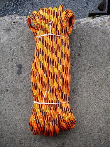 Yale xtc-24 strand arborist rope, tree line, climbing line 7/16&#034; x 61&#039; orange for sale