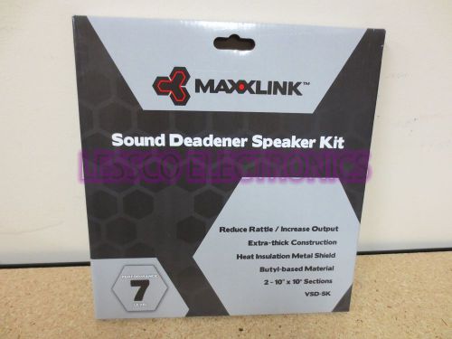 Pair Maxxlink Sound Deadening Dynamat Material VSD-SK (2) 10x10&#034; sheets