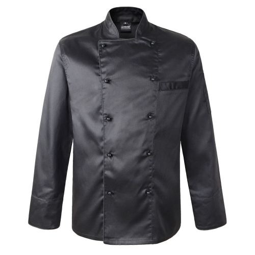 Newshine Unisex Phoenix Piping Apparel Executive Chef Coat Black