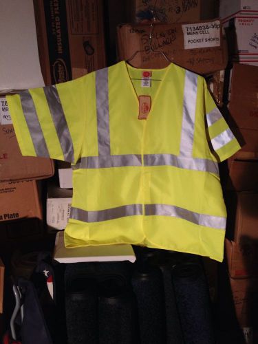 Red kap safety vest with sleeves size large class 3 level 2 for sale