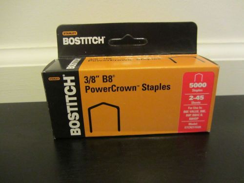 Stanley Bostitch PowerCrown Staples 3/8/ B8